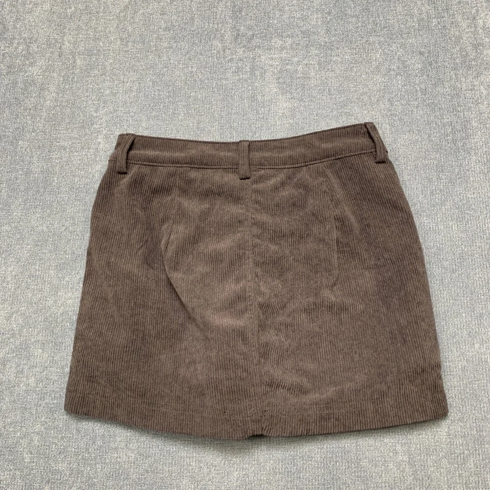 Windsor Stylish Vibe Corduroy Mini Skort Skirt Womens XS Black High-Rise Waist